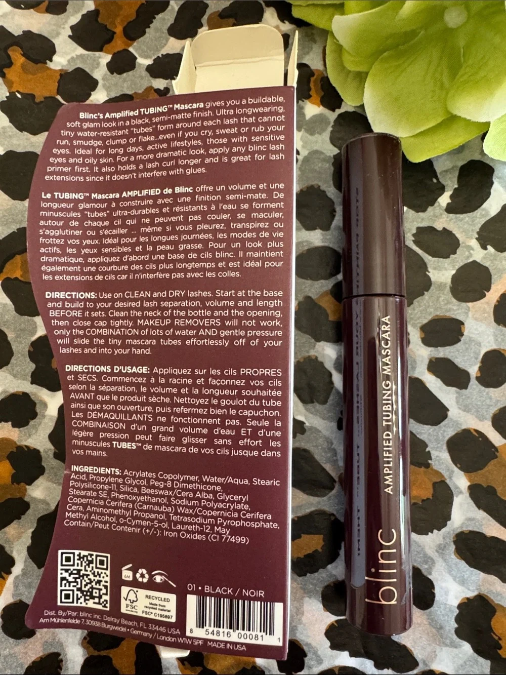 NWT! #474 BLINC Tubing Mascara TWO PACK LOT Amplified & Ultravolume